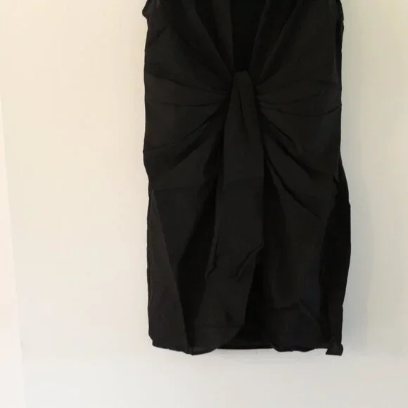 Choosy St. Crosby Black Sleeveless Plunging Neckline Shirt Dress Size 12 - Picture 3 of 10